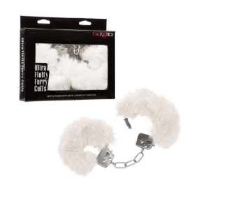 Ultra Fluffy Furry Cuffs - White