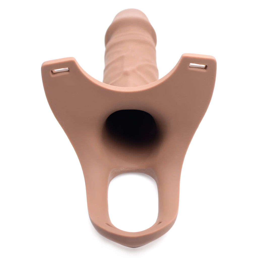 Hollow Silicone Dildo Strap-on - Light