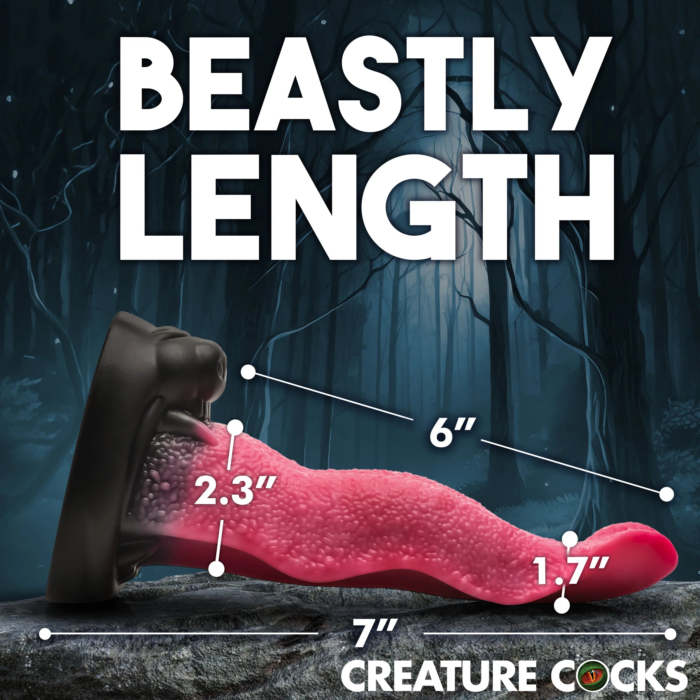 Wolf's Lick Wolf Maw Silicone Dildo