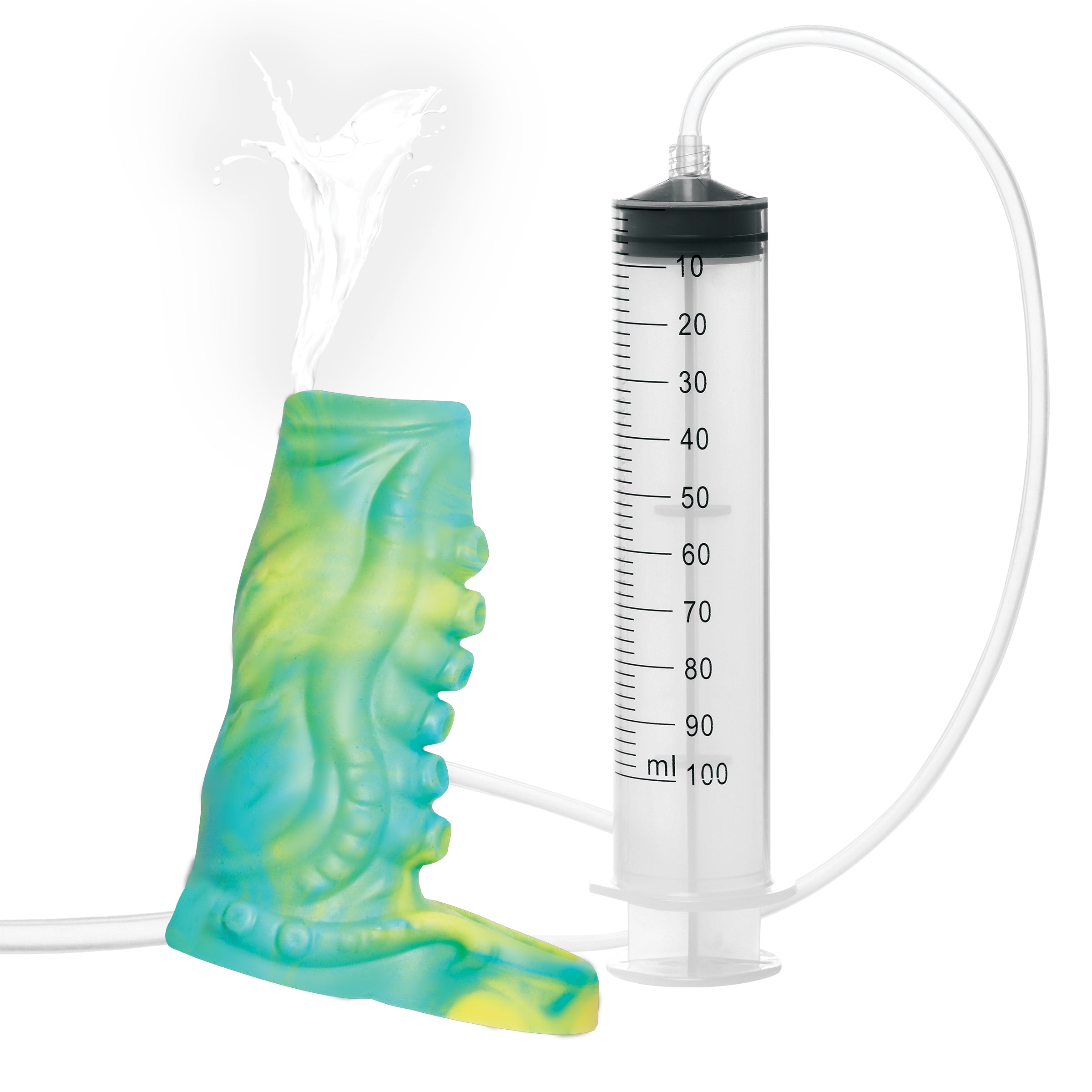 Tentacle Squirting Silicone Penis Enhancer - Green