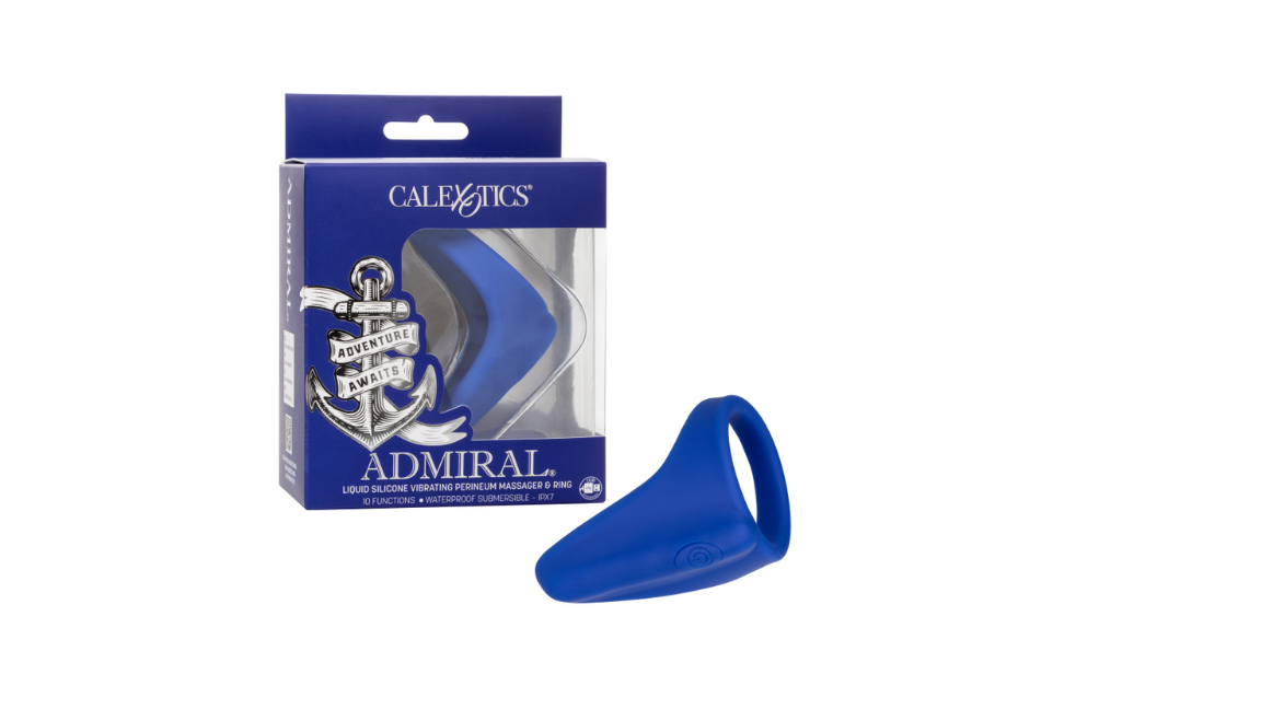 Admiral® Liquid Silicone Vibrating Perineum Massager & Ring