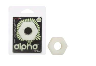 Alpha™ Glow-In-The-Dark Liquid Silicone Prolong Sexagon Ring