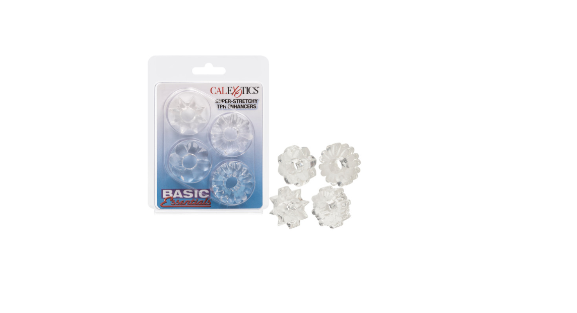 Basic Essentials® Super-stretchy TPR Enhancers - Clear