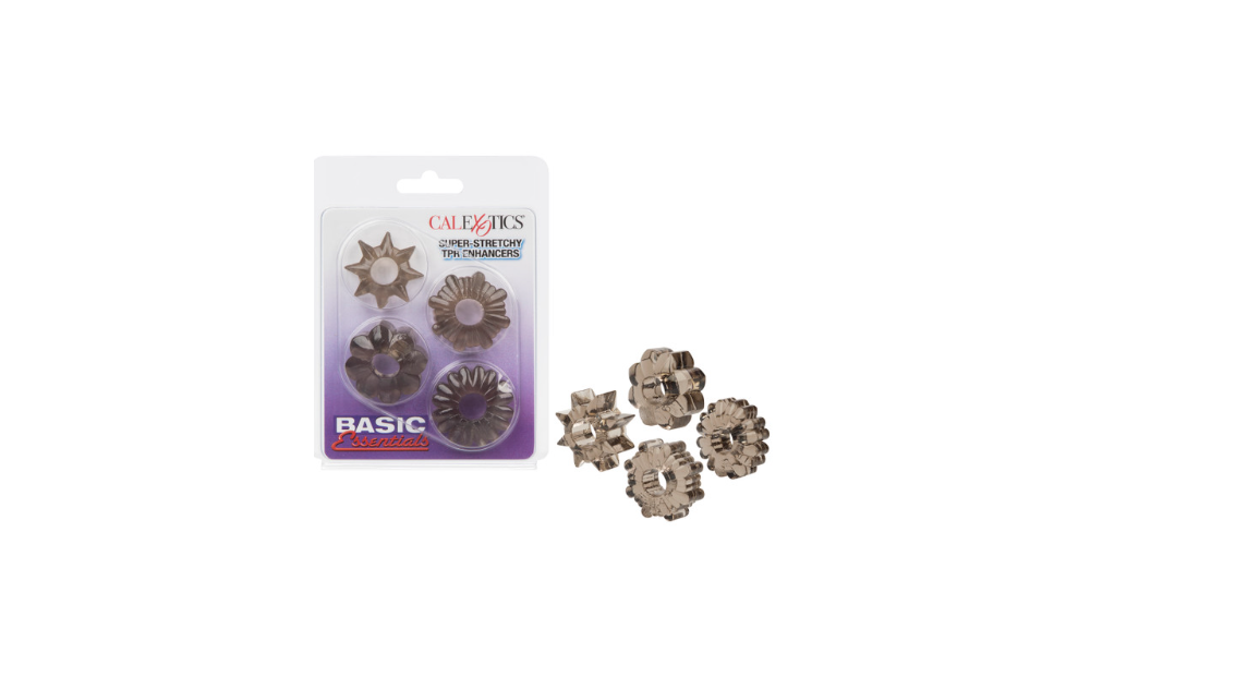 Basic Essentials® Super-stretchy TPR Enhancers - Smoke