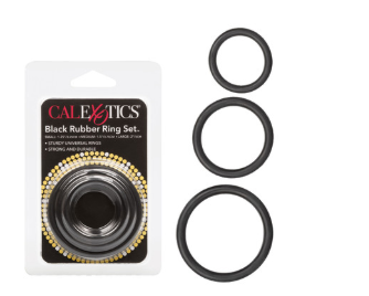 Black Rubber Ring™ - 3 Piece Set