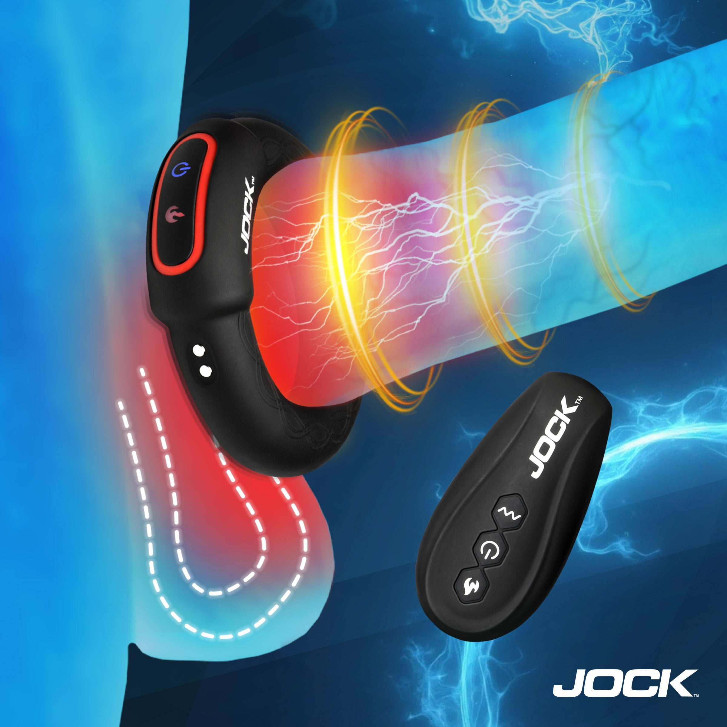 Rumbler 1.8" Vibrating & Warming C-Ring