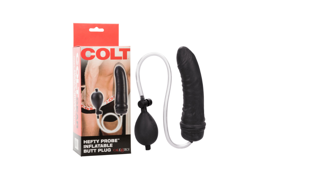 COLT® Hefty Probe™ Inflatable Butt Plug - Black