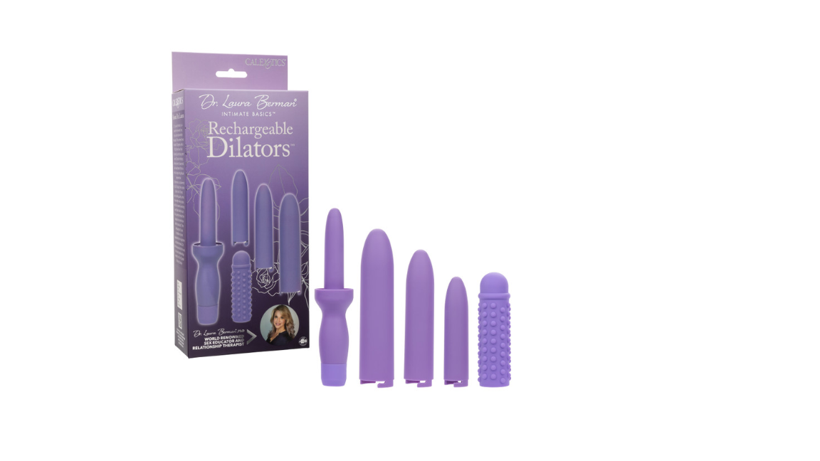 Dr. Laura Berman® Rechargeable Dilators™ Set of 4 Locking Sizes Plus Sleeve