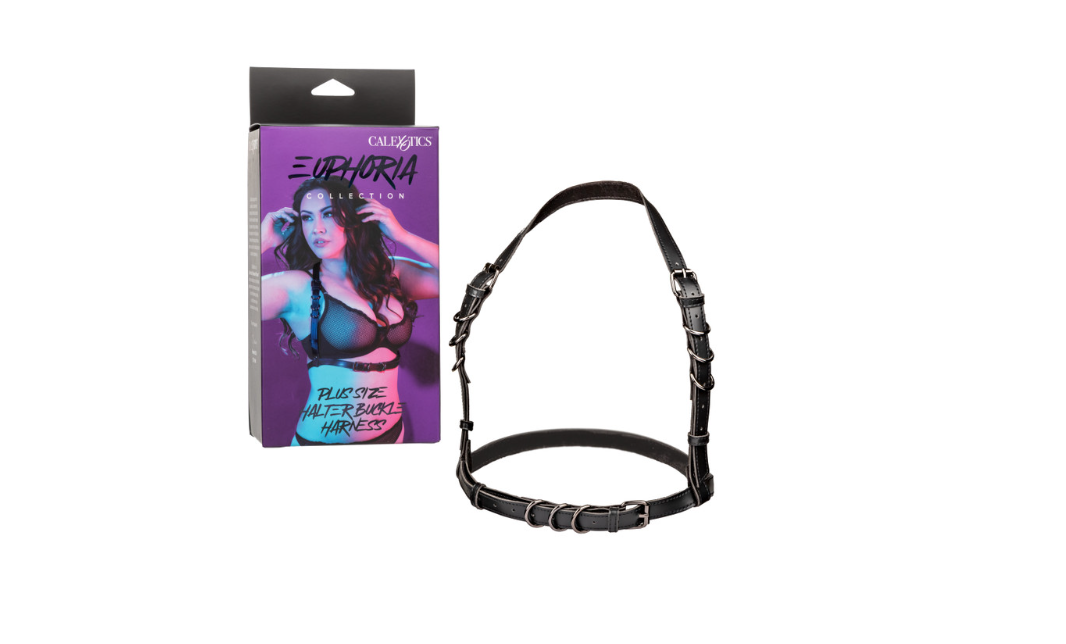 Euphoria Collection Plus Size Halter Buckle Harness