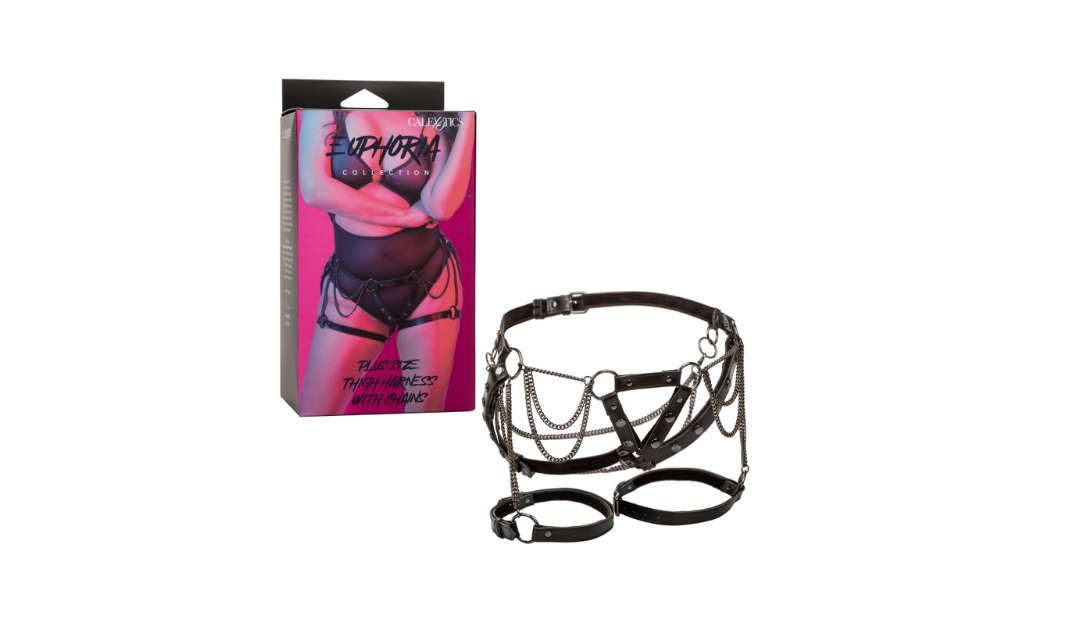 Euphoria Collection Plus Size Thigh Harness With Chains
