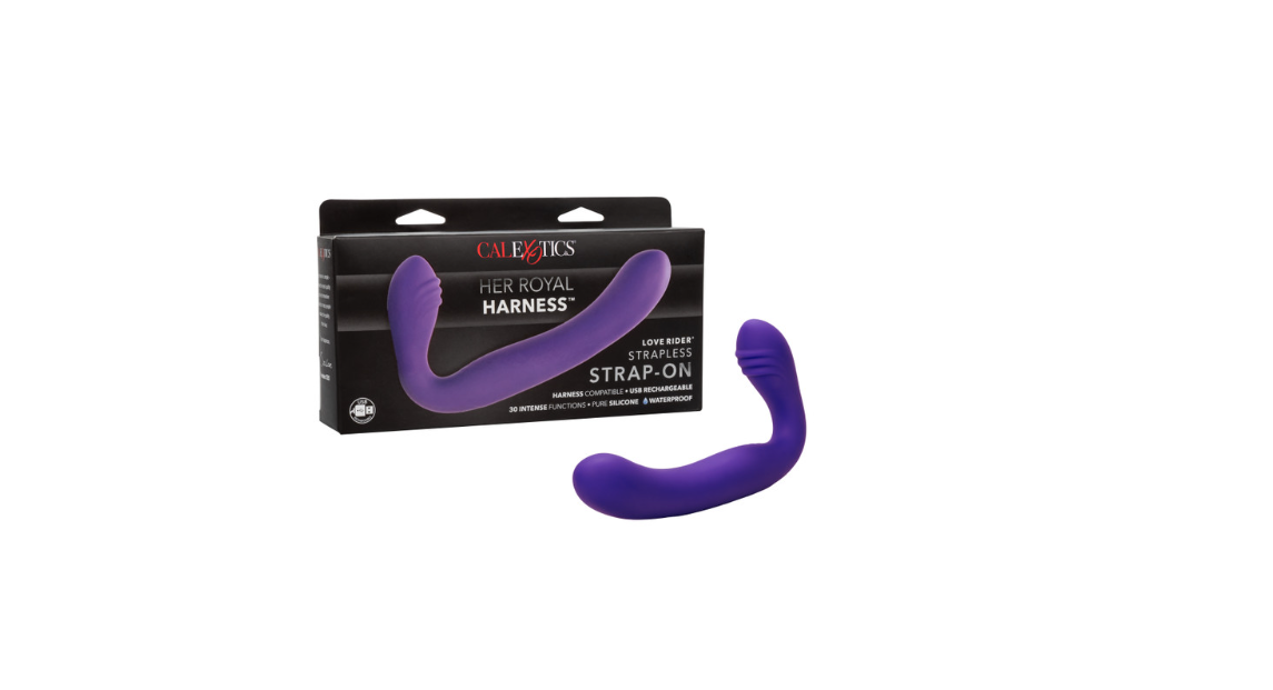 Her Royal Harness® Love Rider® Strapless Strap-On - Purple