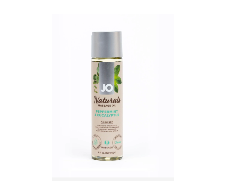 JO Naturals - Peppermint & Eucalyptus - Massage 4 floz / 120 mL
