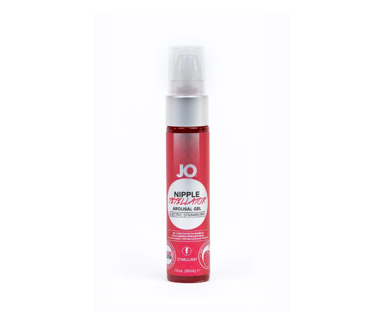 JO Nipple Titillator - Strawberry - Stimulant 1 floz / 30 mL