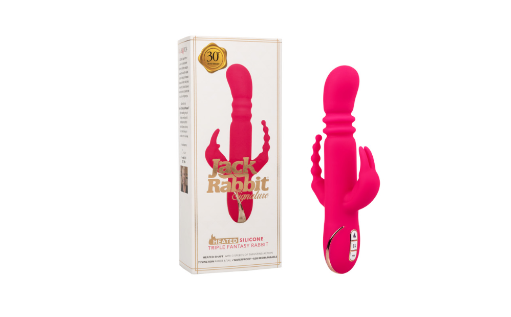 Jack Rabbit® Signature Heated Silicone Triple Fantasy Rabbit