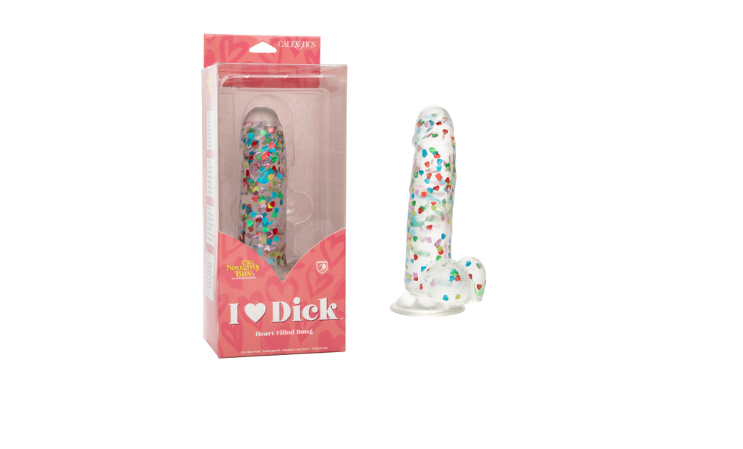 Naughty Bits® I Love Dick™ Heart-filled Dong