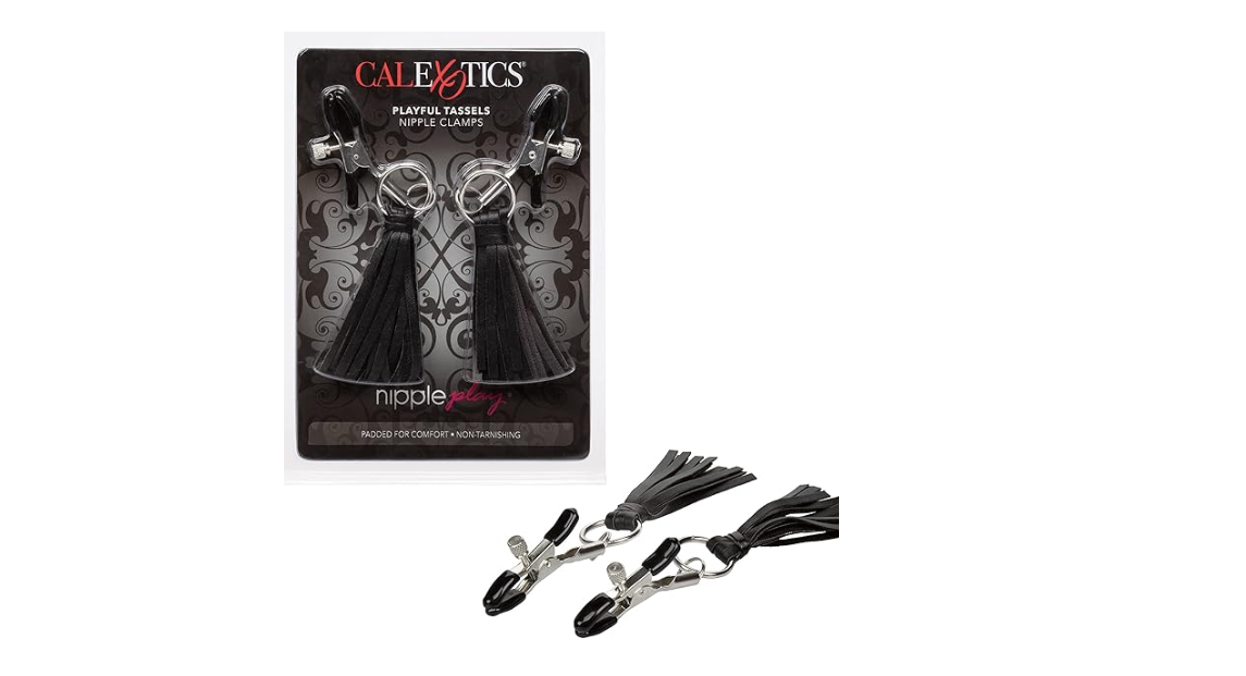 Nipple Play® Playful Tassels Nipple Clamps - Black