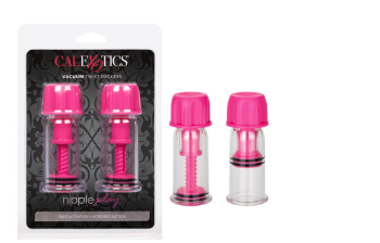 Nipple Play® Vacuum Twist Suckers - Pink