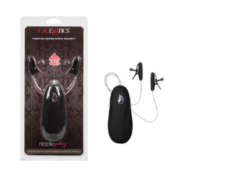 Nipple Play® Vibrating Heated Nipple Teasers - Black