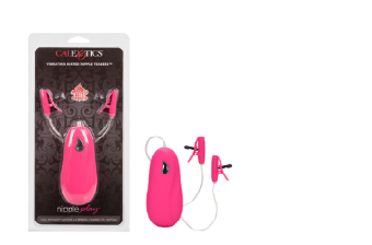 Nipple Play® Vibrating Heated Nipple Teasers - Pink