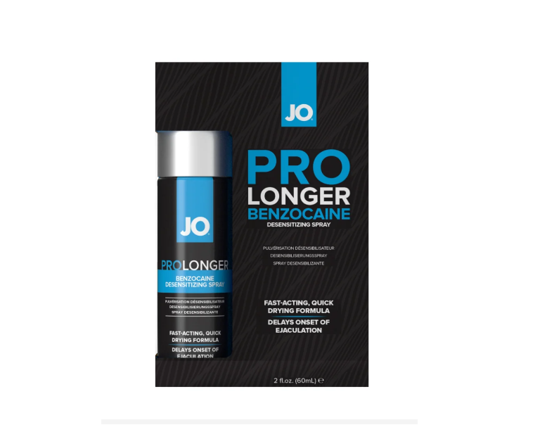 JO Prolonger Spray Benzocaine - Benzocaine - Desensitizer 2 floz / 60 mL