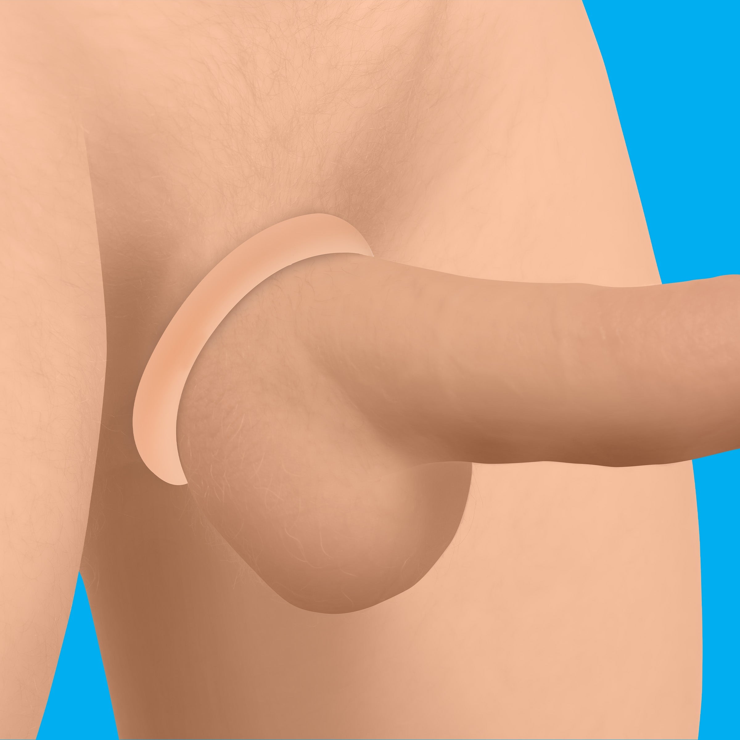 JOCK Discrete Silicone Cock Ring Set - Light