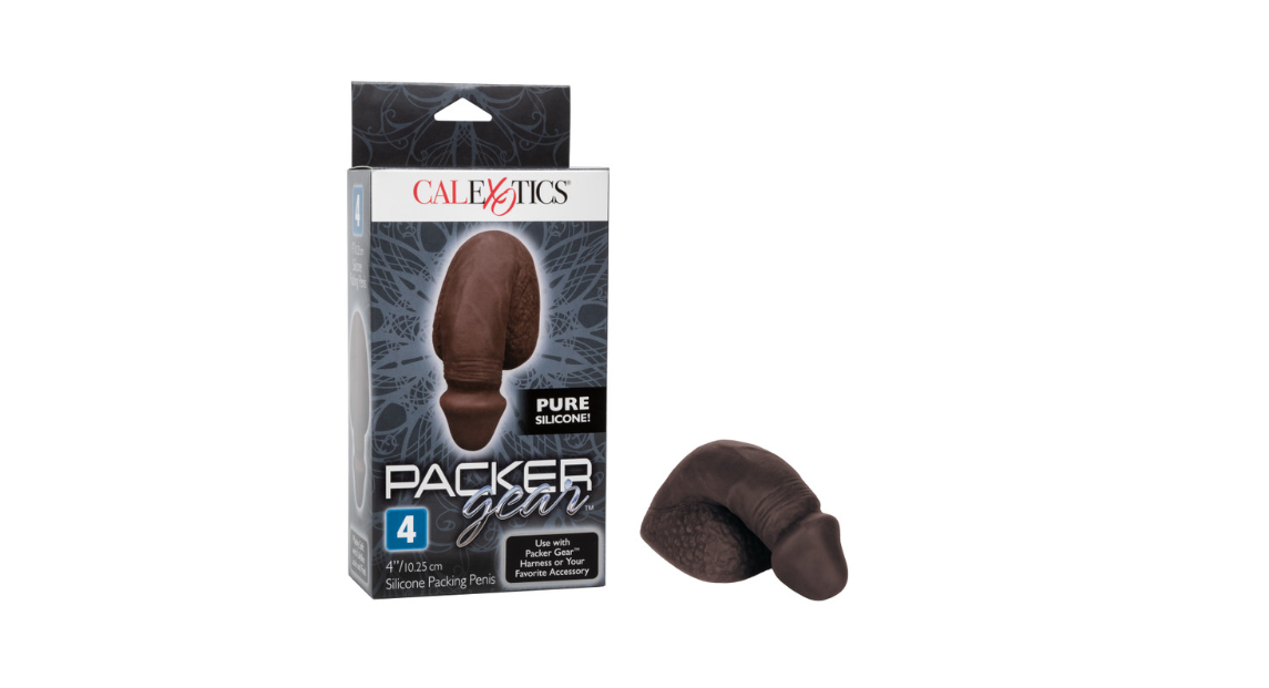 Packer Gear® 4"/10.25 cm Silicone Packing Penis™ - Black
