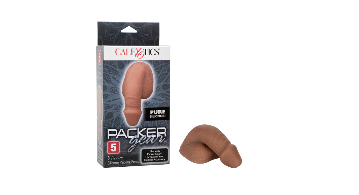 Packer Gear® 5"/12.75 cm Silicone Packing Penis™ - Brown