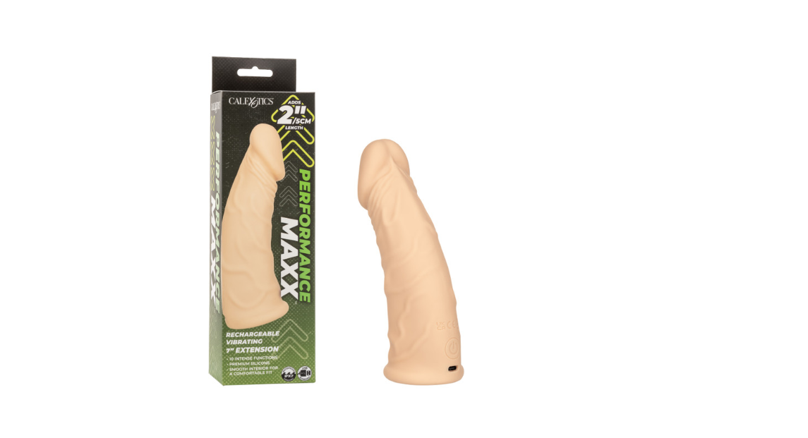 Performance Maxx™ Rechargeable Vibrating Extension 7" - Ivory