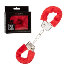 Playful Furry Cuffs - Red