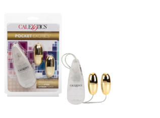 Pocket Exotics® Vibrating Double Gold Bullets