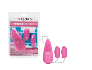Pocket Exotics® Vibrating Double Pink Bullets