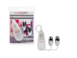 Pocket Exotics® Vibrating Double Silver Bullets
