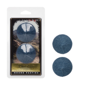 Ride 'em™ Premium Denim Collection Round Pasties