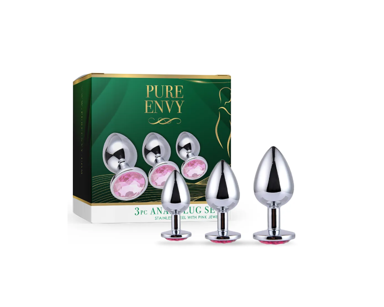 SS Anal Plug - Pink