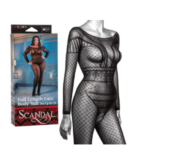 Scandal® Plus Size Full Length Lace Body Suit