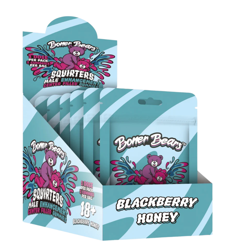 Squirters Male Enhancement Gummies [Blackberry Honey] 12pz