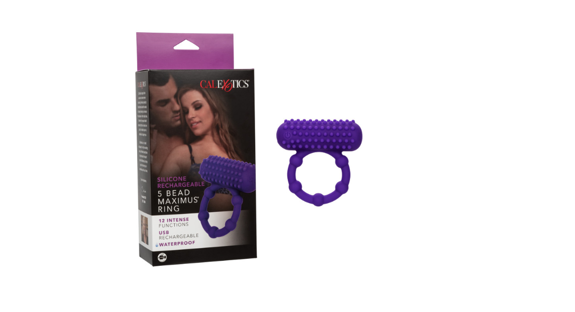 Silicone Rechargeable 5 Bead Maximus® Ring