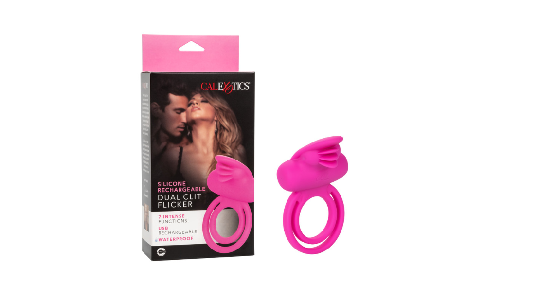 Silicone Rechargeable Dual Clit Flicker Enhancer