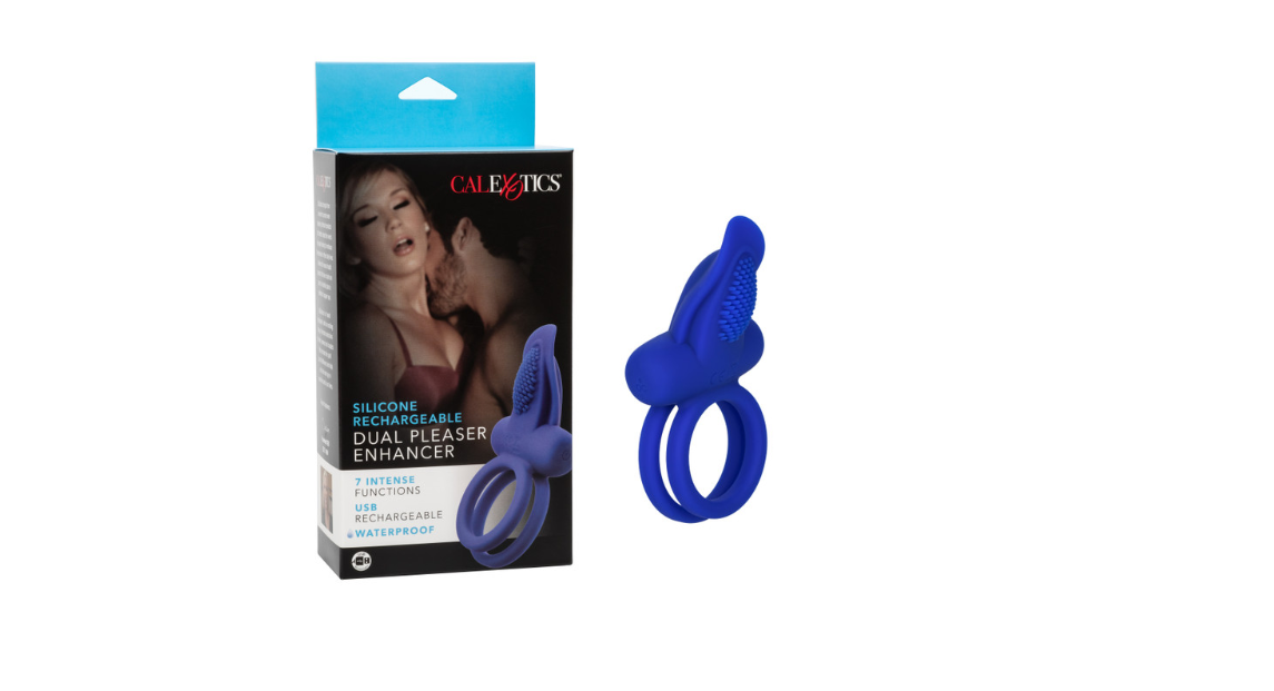 Silicone Rechargeable Dual Pleaser Enhancer