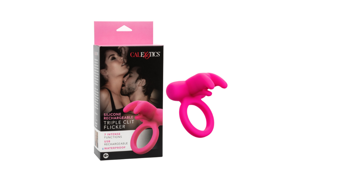 Silicone Rechargeable Triple Clit Flicker