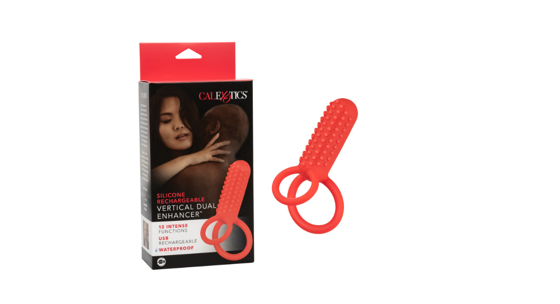 Silicone Rechargeable Vertical Dual Enhancer