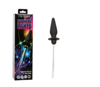 Southern Lights™ Vibrating Light Up Anal Probe - Black