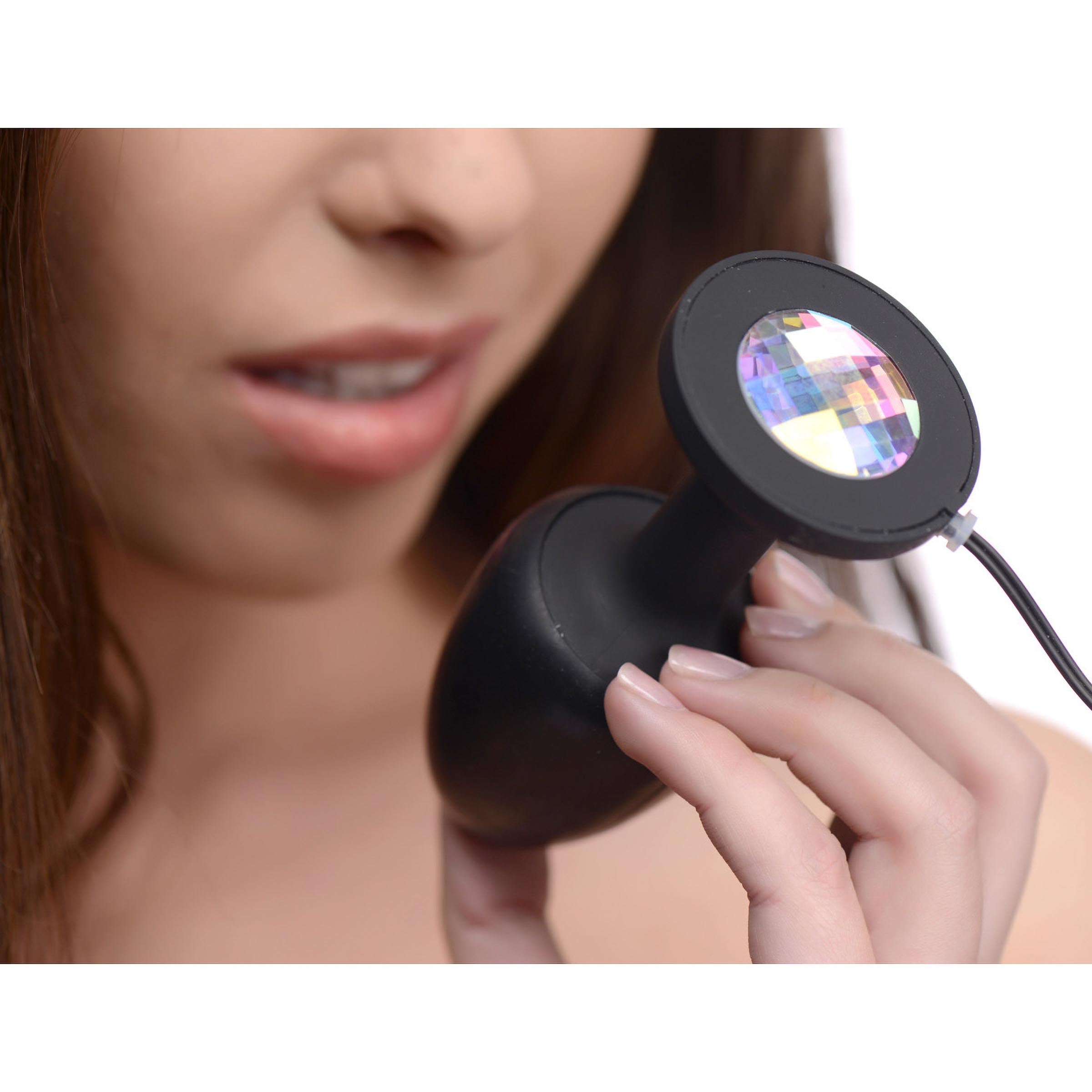 Gem Accented Vibrating Anal Plug