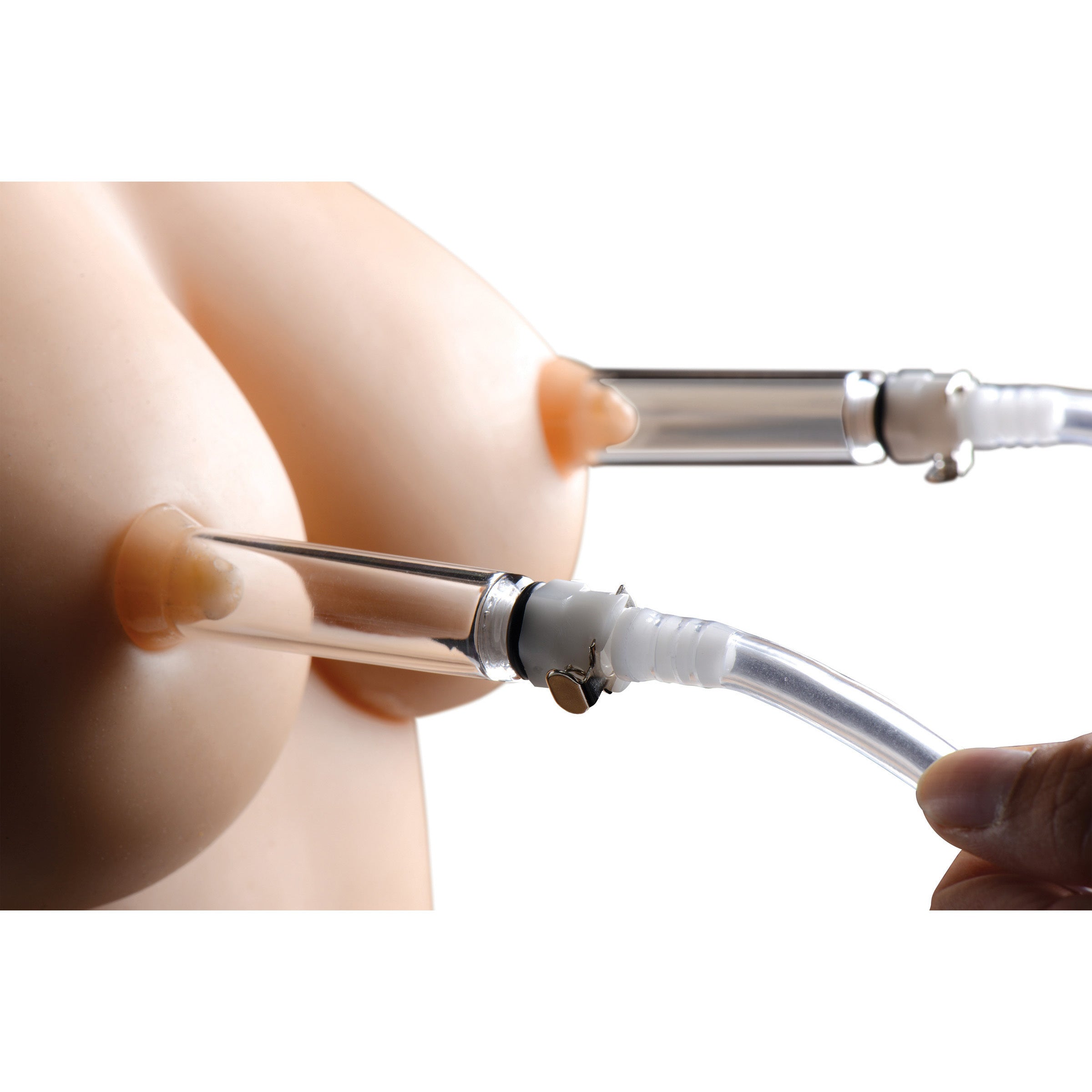 Nipple Pumping System with Detachable Cylinders