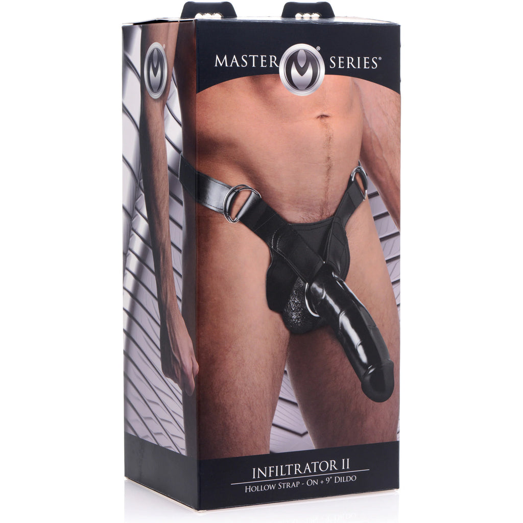 Infiltrator II Hollow Strap-on and 9 Inch Dildo