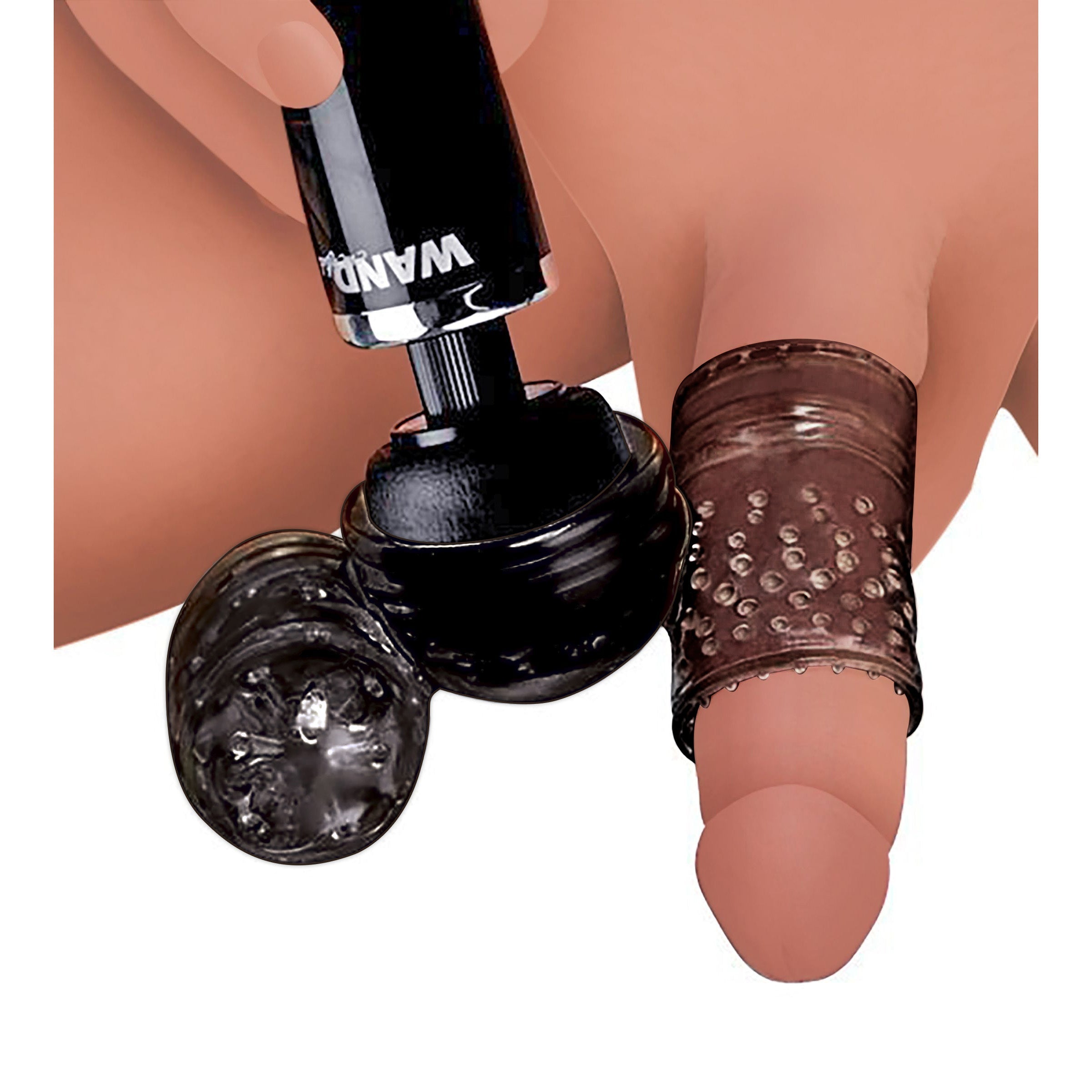 2 in 1 Male Masturbator Wand Attachment