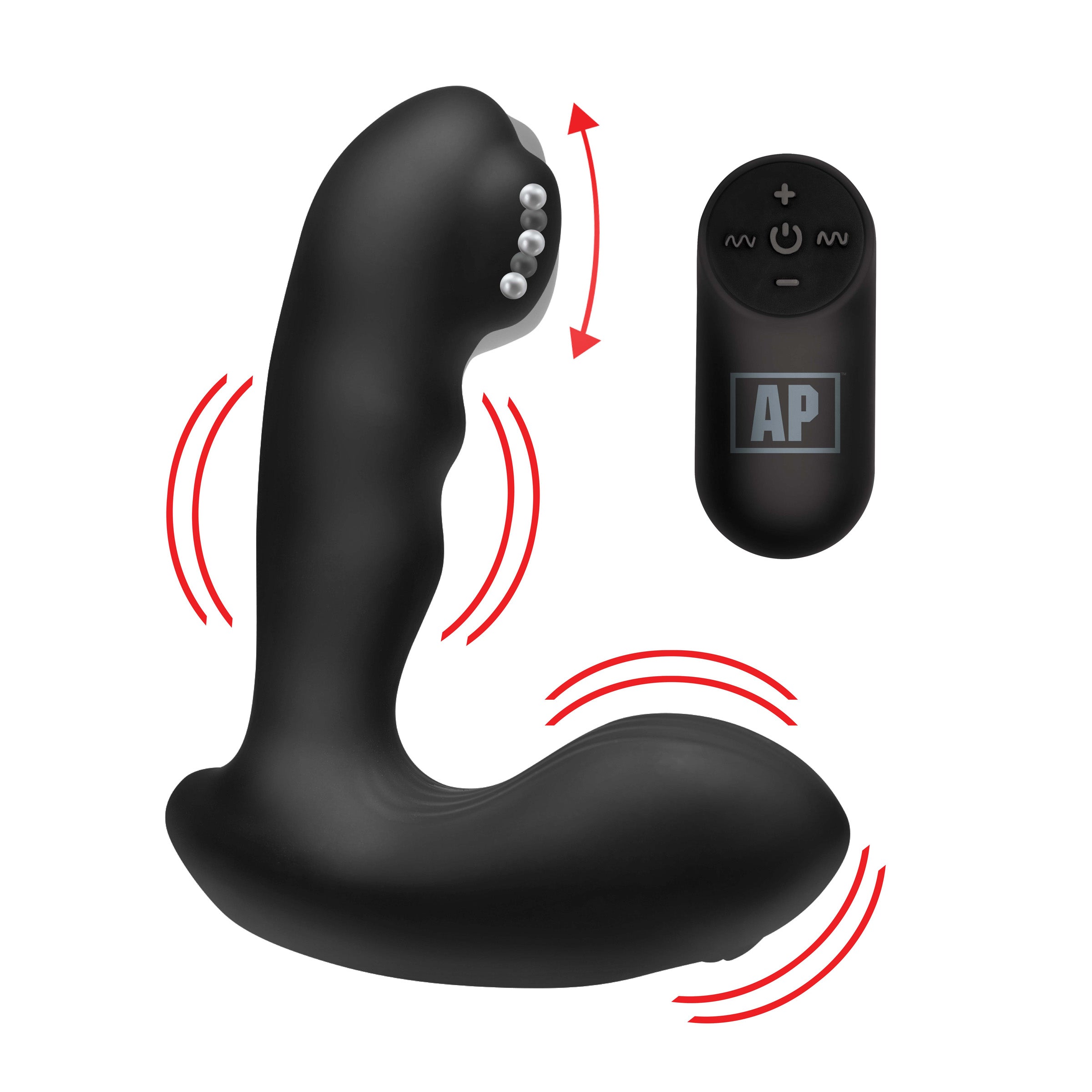7X P-MILKER Silicone Prostate Stimulator with Milking Bead