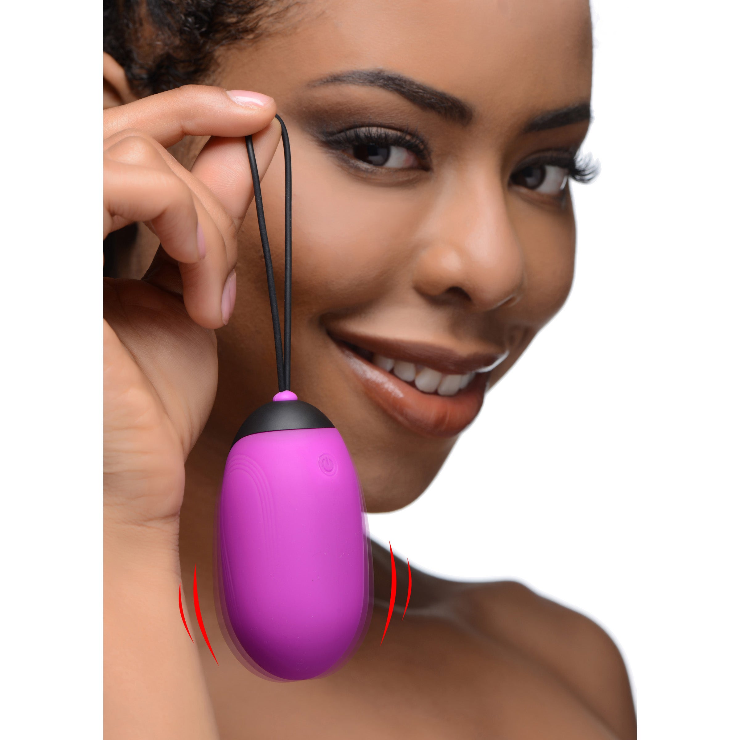 21X XL Silicone Vibrating Egg - Purple