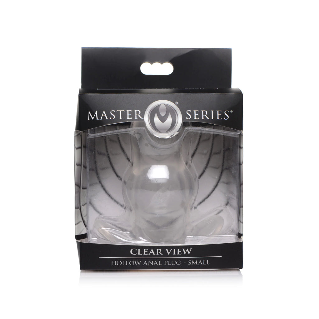 Clear View Hollow Anal Plug - Small