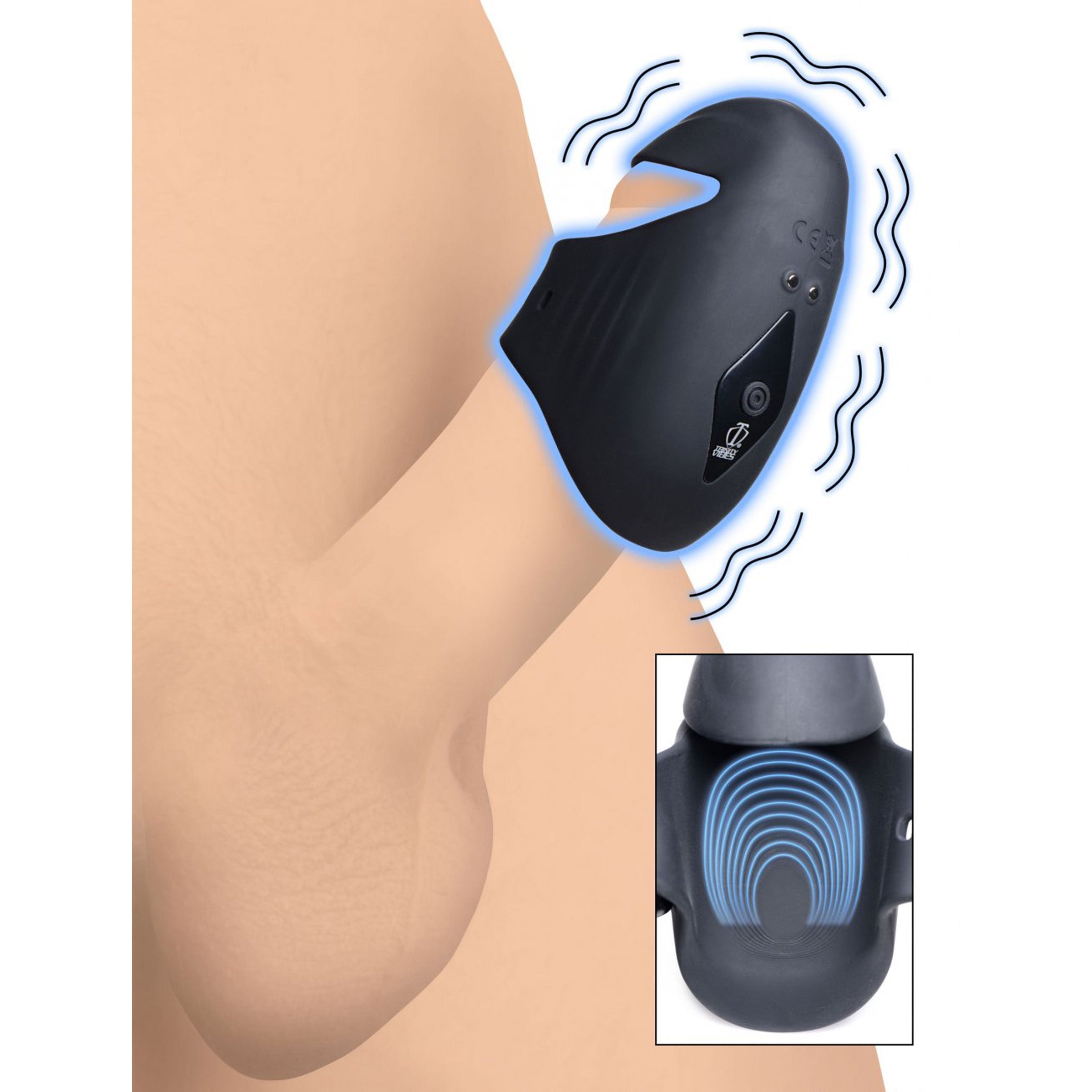 8X Vibrating Silicone Penis Sleeve